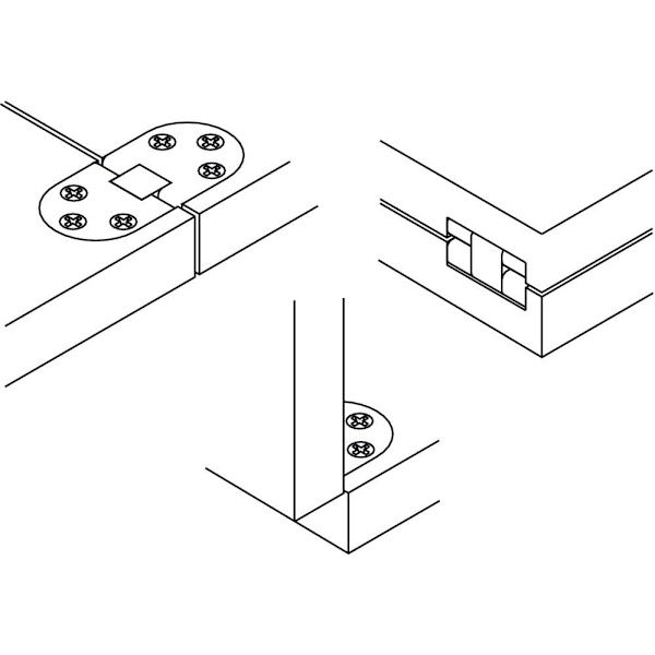 Folding Table Hinges - For Kitchen Tables, Sewing Machines, Offic