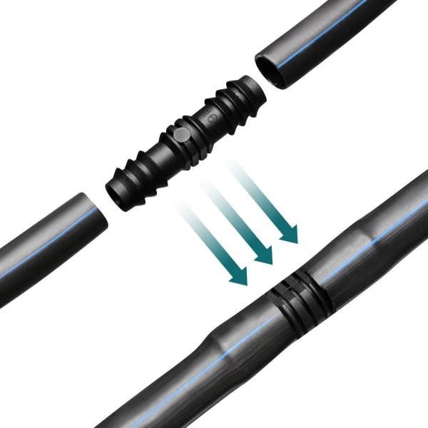 Slangekoblinger for 16 mm vanningsanlegg (kobling) 8 stykker