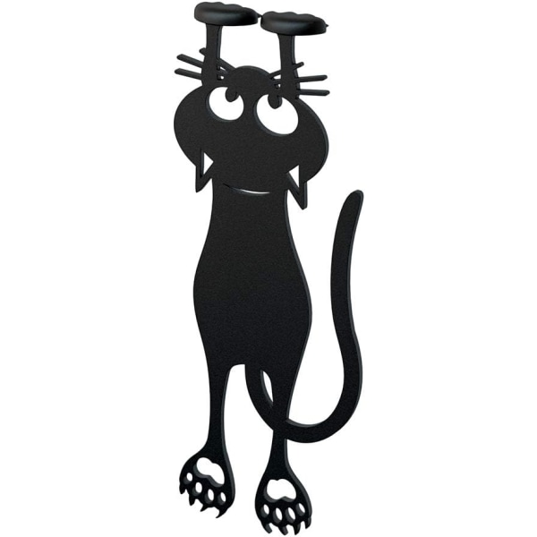 Bogmærke Nysgerrig Kat Farve Sort Kat Formet 12cm Plastik/Nylon