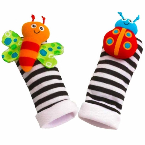 Baby Rattle Socks Toys 3-6 til 12 måneder Jenter Gutter Læring Leker