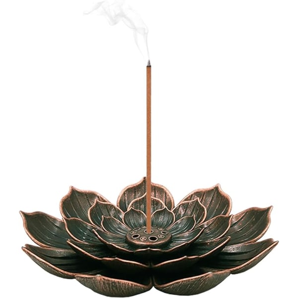 Lotus Suitsukepidike Messinkipuikko Suitsukepoltin kartio Suitsukepoltto