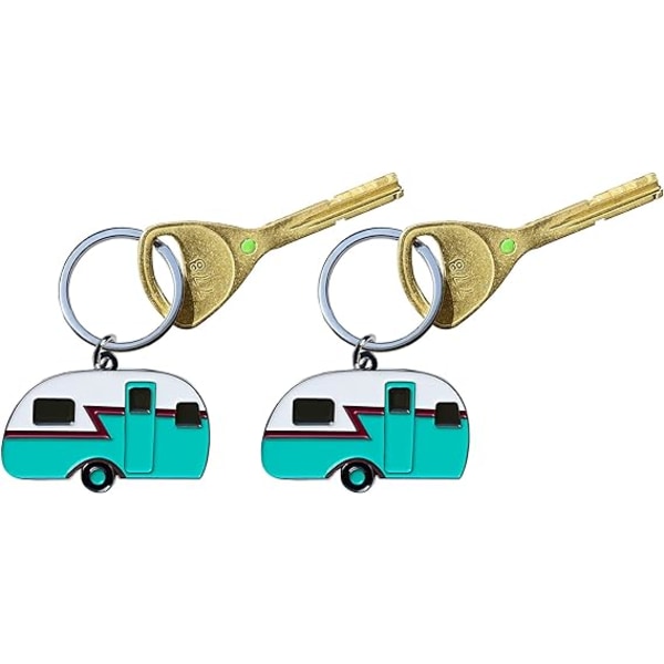 RV-nyckelring - Present till husvagnsägare - 2-pack husvagnsnyckelringar