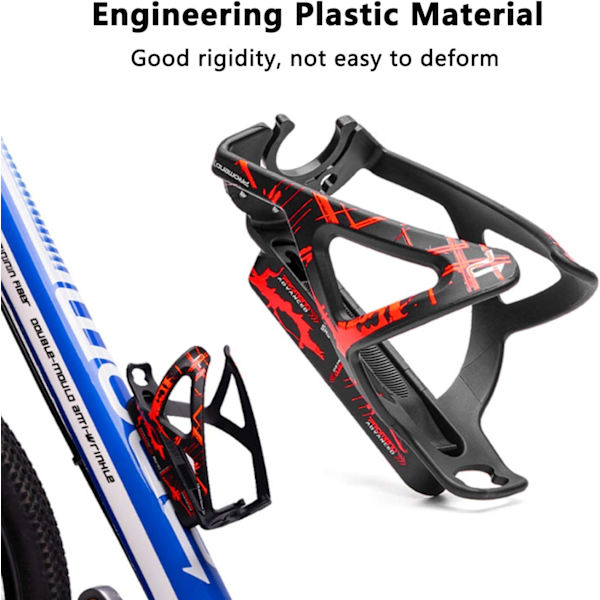 Vej MTB Vandflaskeholder, Elastisk Cykelflaskeholder med 2 Dæk