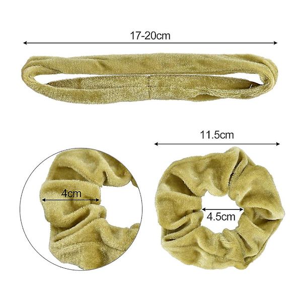 Hius sametti Scrunchies Pack hiusnauhoja, hiuskoristeet G