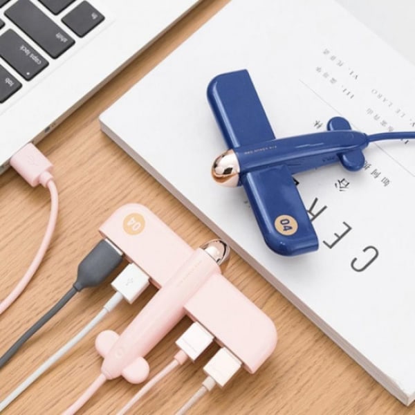 USB-hub USB-splitter HVIT hvit