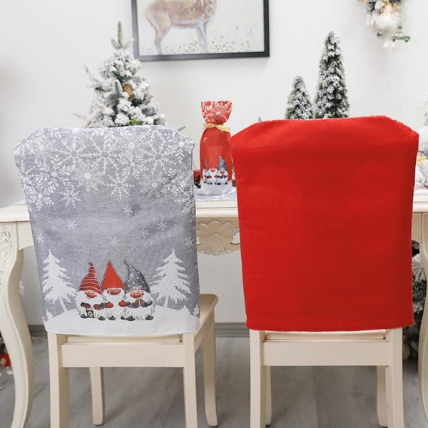 2Pcs Christmas Chair Cover Christmas Chair Covers Christmas Seat