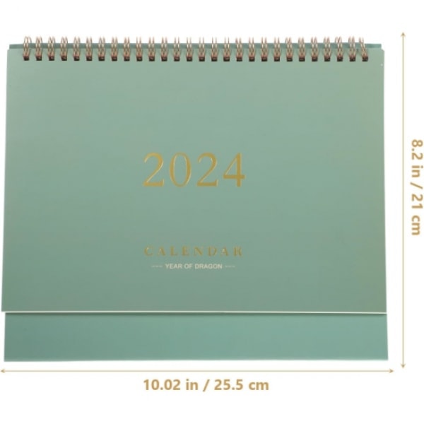 Skrivebords kalender for 2024, stående skrivebords kalender fra desember 2024