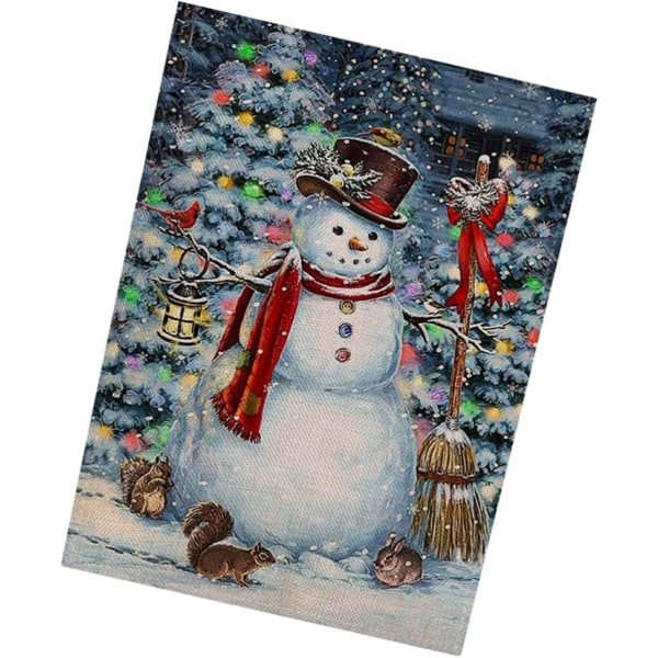 1kpl (B) Koristelippu Joulupuutarhan lippu Lumiukko Decorativ