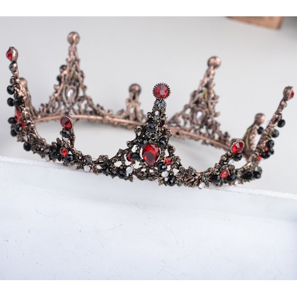 Barokk Tiara Hodeplagg Brud Kroner Tiaraer Rhinestones Brud Ti