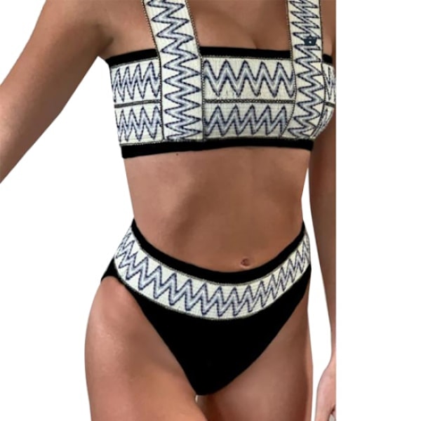 Sort XL badedragt bikini sæt til kvinder