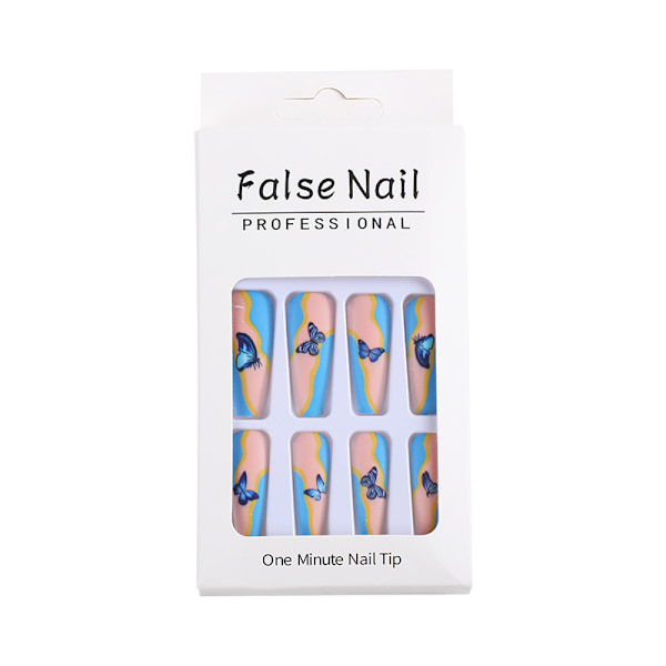 24 kpl tekokynsilaastareita Simple Jelly Glue Frosted Butterfly Mani
