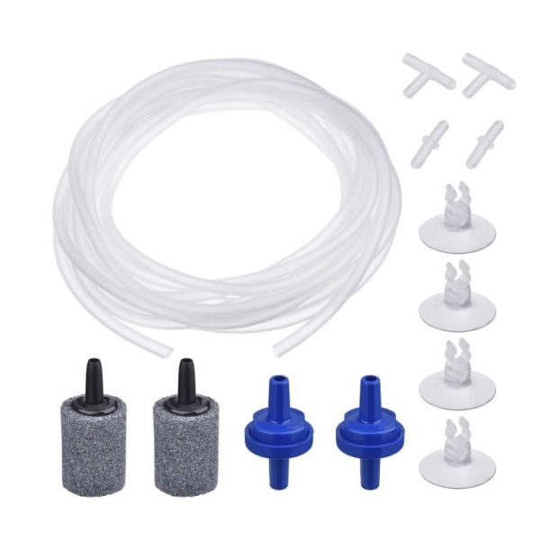 6,5 fod standard luftpumpeaccessoirer til akvarier, 2 luftfrigivelsessten