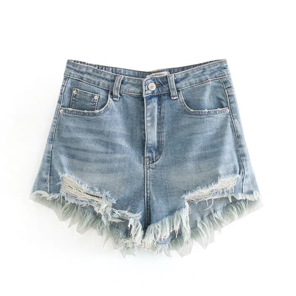 Dameshorts Denim Blå M