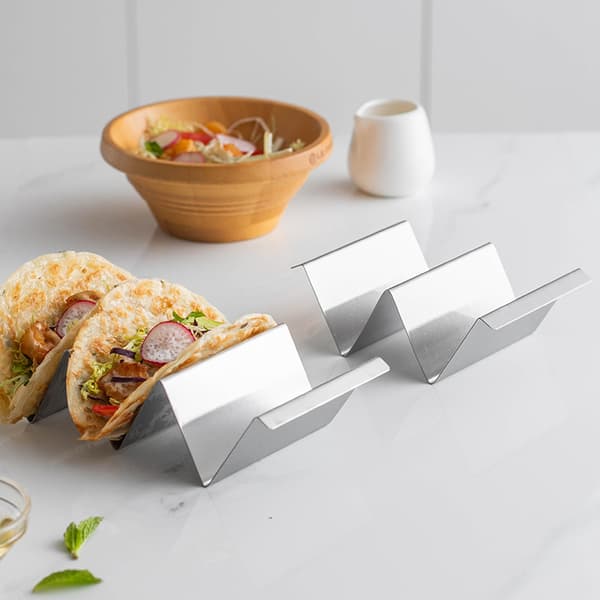 Tacoholder 2-pakning - Taco stativ i rustfritt stål