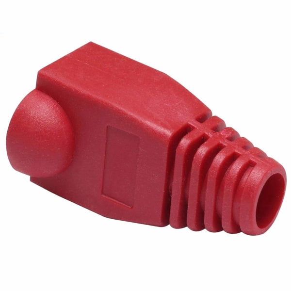 100-pack röda RJ-45-kontakter Cat6 Cat5E RJ45-kontakter Ethernet-nätverk