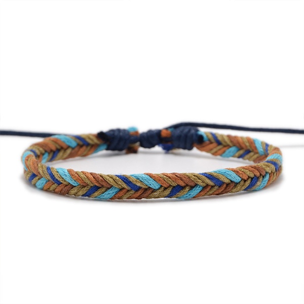 Surf armband för män och kvinnor, handvävd flerfärgad, vatten