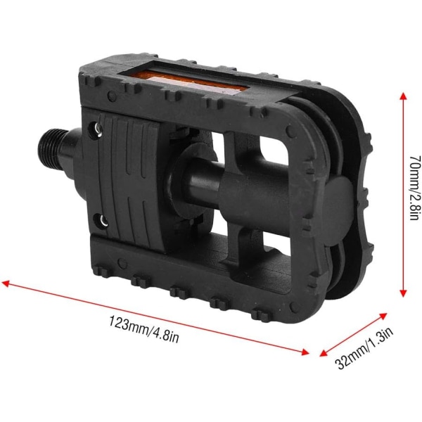 2 stk. cykelpedal, sammenklappelig MTB-pedal, mountainbikepedal Ro
