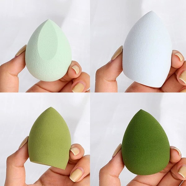 8 st/set grönt sminkägg, skönhetsägg, svampägg, foundation spo