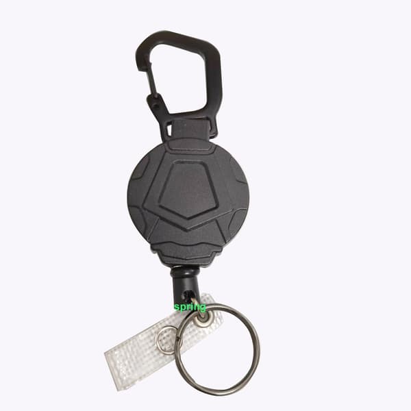 2-pack hopfällbara nyckelringar, kraftig karbinhake-märkeshållare,