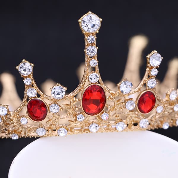 Brude Tiara Rhinestone Krone Bryllup Tilbehør