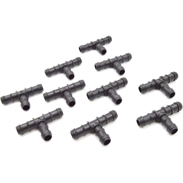 Slangeforbindelser til 20 mm vandingssystem (T-stykke)