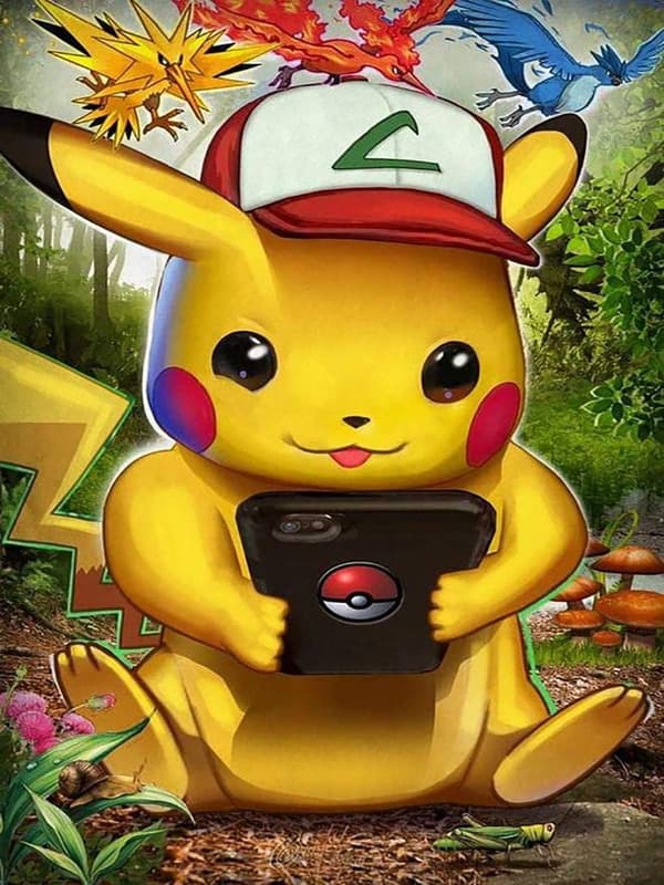 30*40CM 5D Diamantmålning Kit för Vuxna Pikachu - Korsstygn