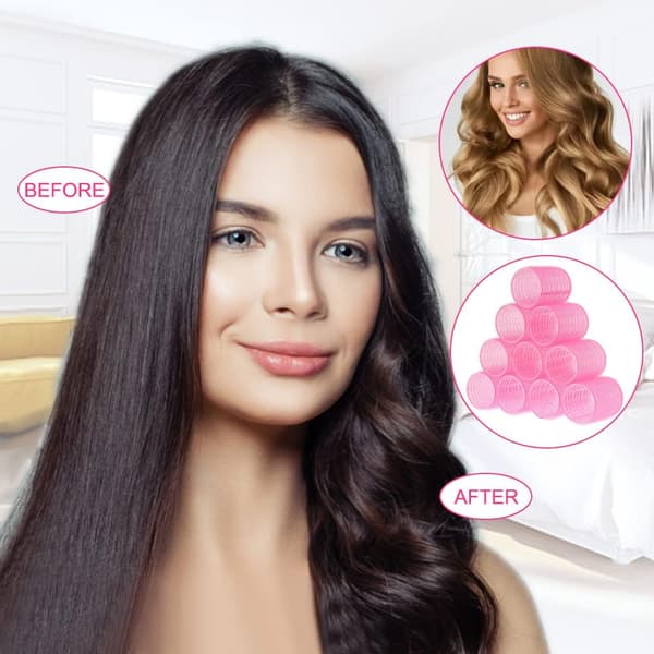 Selvgrepne hårruller, frisørhårstyling krølltang, h