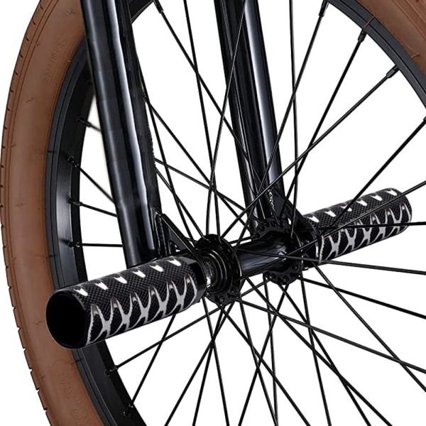 1 par aluminiumslegering sklisikre sykkelplugger, BMX-plugger, sylindrisk F