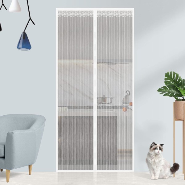 Magnetisk dør myggnett, holdbar polyester mesh myggdør