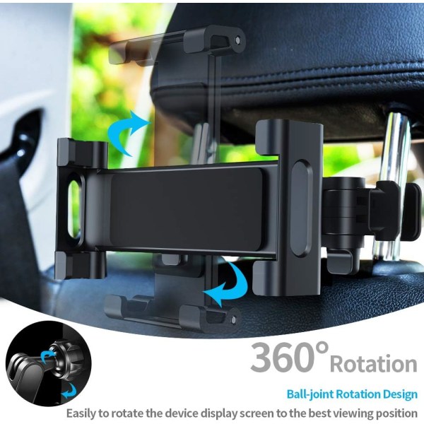 Bil Tablet Hållare, Universal Bil Tablet Hållare Bil Nackstöd 360°