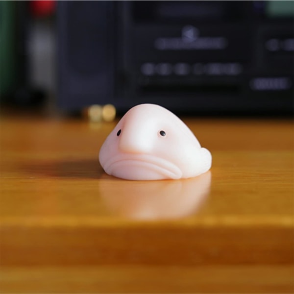 Blobfish-legetøj, træk, stræk og klem, sensorisk fisk, menneskeansigt