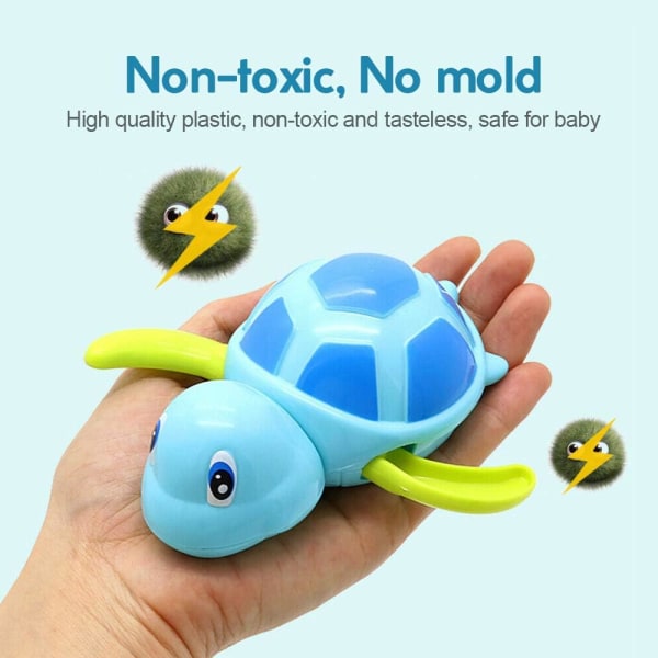 Barnpoolleksaker, Baby Fun Urverk Simleksak Badleksaker Sköldpadda, Cut