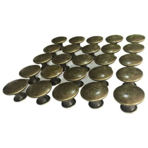 Møbelgreb - 10x Vintage Dørskuffegreb 30mm Antik Messing