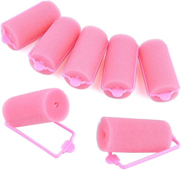 30 stk. skum svamp hårruller pink hårruller blød svamp