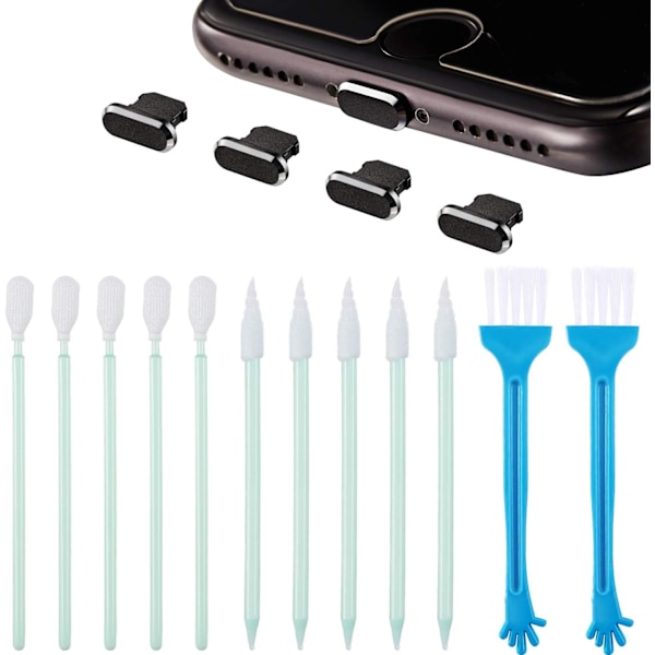 Metallipölytiivis pistoke yhteensopiva iPhone 5/6/7/8/X/XS:n kanssa, mukaan lukien