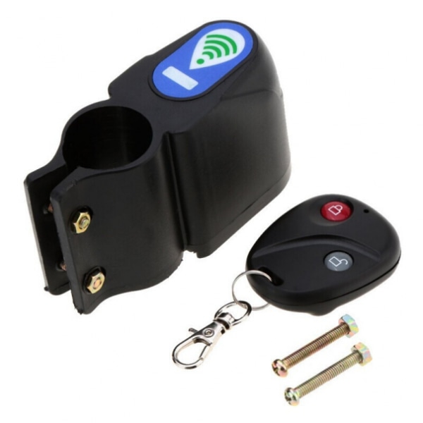 Antilarm 105dB fjärrkontroll cykelcykelalarm svart