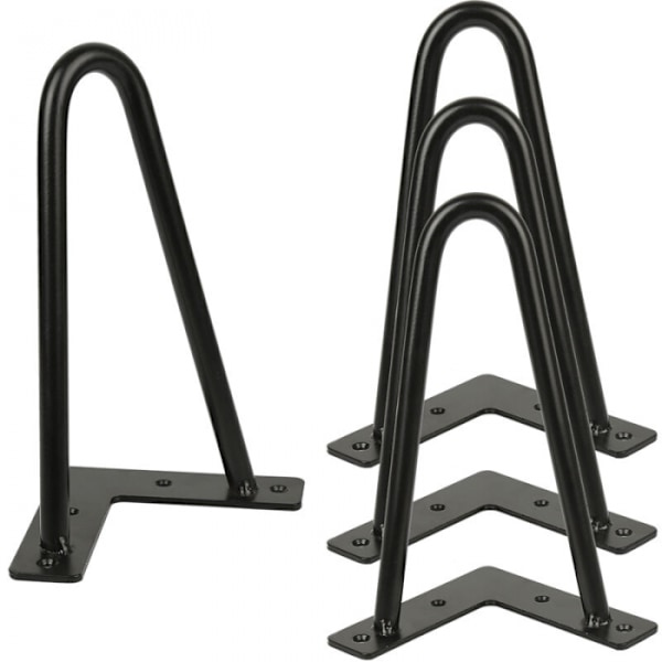 Set med 4 st ben i 20 cm för industridesignbord
