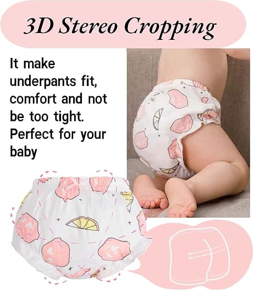 Blöjskydd - Baby Bloomers, Blöjskydd för småflickor（18-