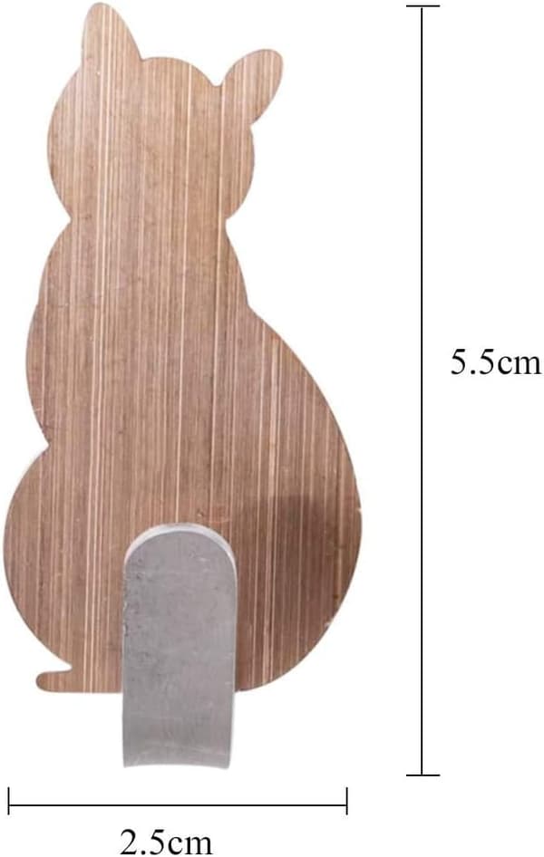 4 stk håndklædekrog Selvklæbende badekåbekrog Creative Cat Deco W