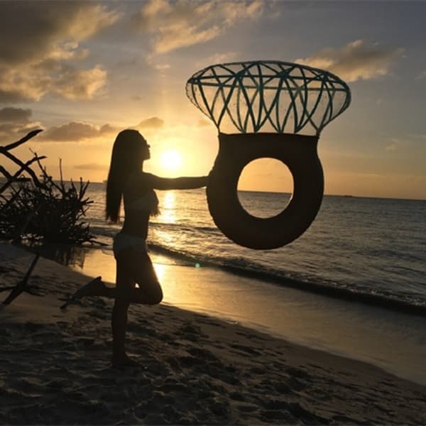 Uppblåsbar Diamant Ring Pool Float Sommar Simbassäng Floats En