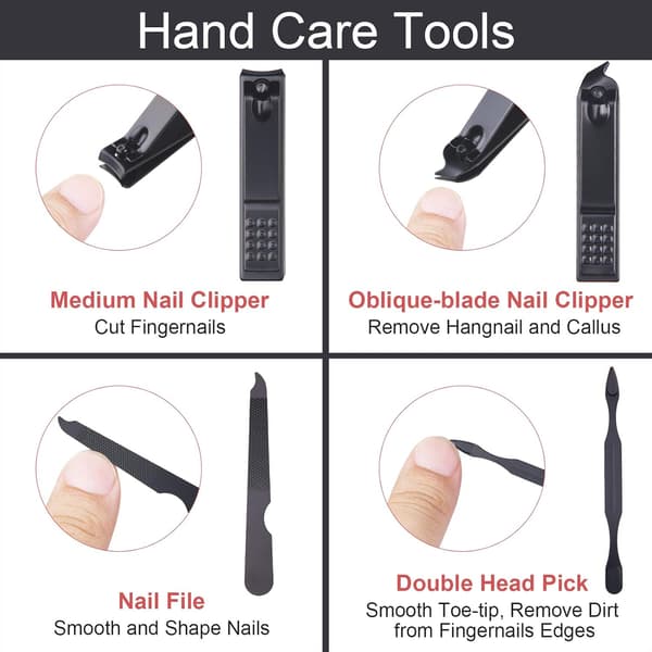 Manicure Pedicure Sæt, 7stk Professionelt Neglesæt, Plet