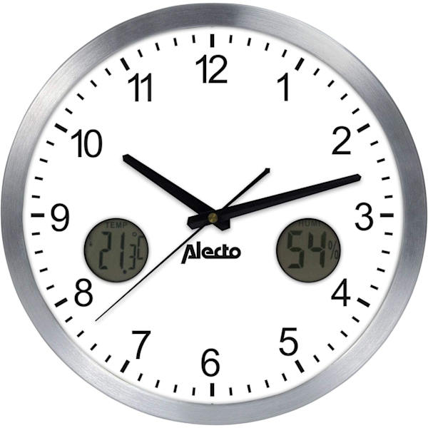 AK-15 Stor analog vægur uden tikkende støj, diameter 30 cm