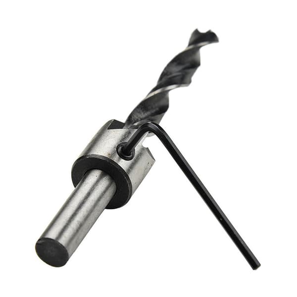 7 stk 3-10 mm HSS 5 senkbor for trebearbeiding