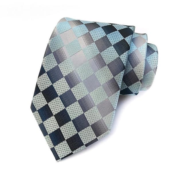 Klassiske stribede tern jacquard vævede slips formelle fest slips
