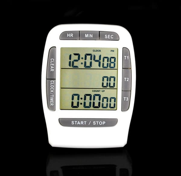 3-kanals presisjons digital kjøkkentimer