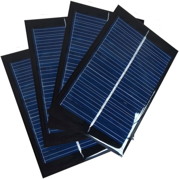 Set med 4st 5V 120mA 80X55mm Micro Mini Solar Panel Cells for Sol