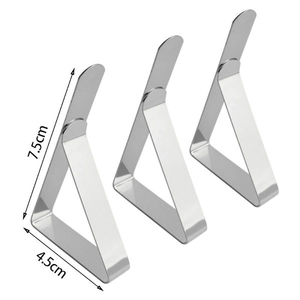 6 Pakke Dugklemmer - Heavy Duty Picnic Dugklemmer, Rustfrit Stål
