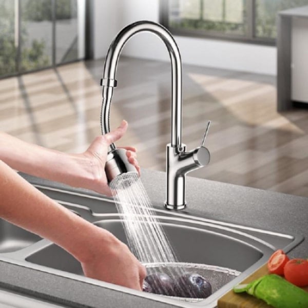Flexibel kranmunstycke Silver one size