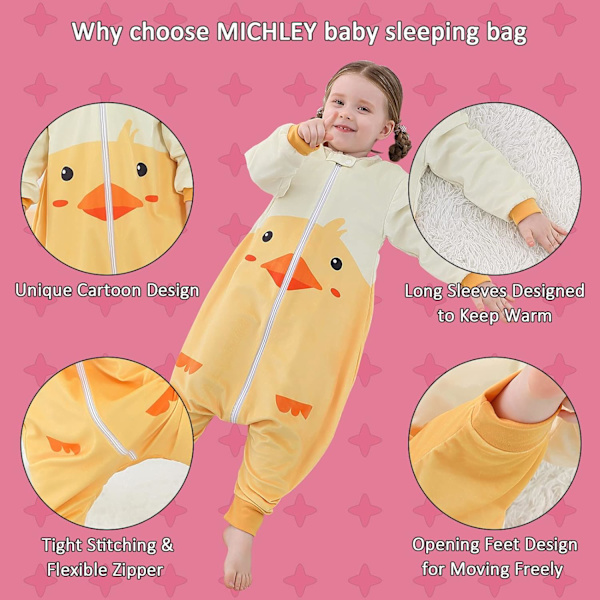 Baby Sovepose med Ermer og Fødder Vinter Swaddle Weara