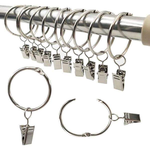 Gardinstænger, 40 gardinstænger med clips, dekorative metalgardiner